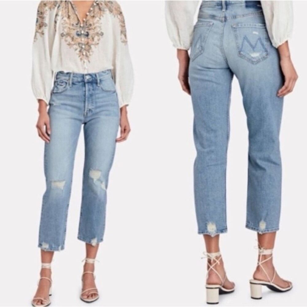 Mother SUPERIOR Tomcat Ankle Straight Jeans The Confession Size 27 Button Fly